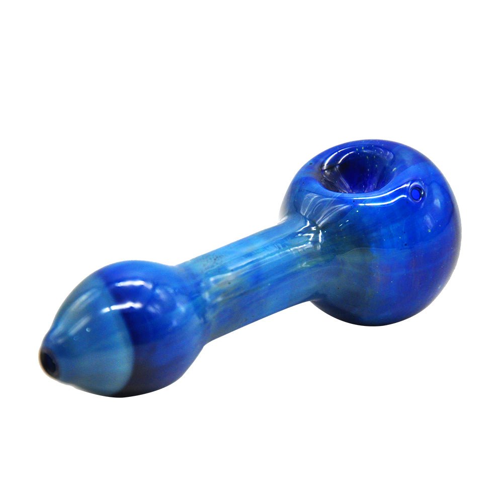Blue Glass Marijuana Pipe - PuffingBird