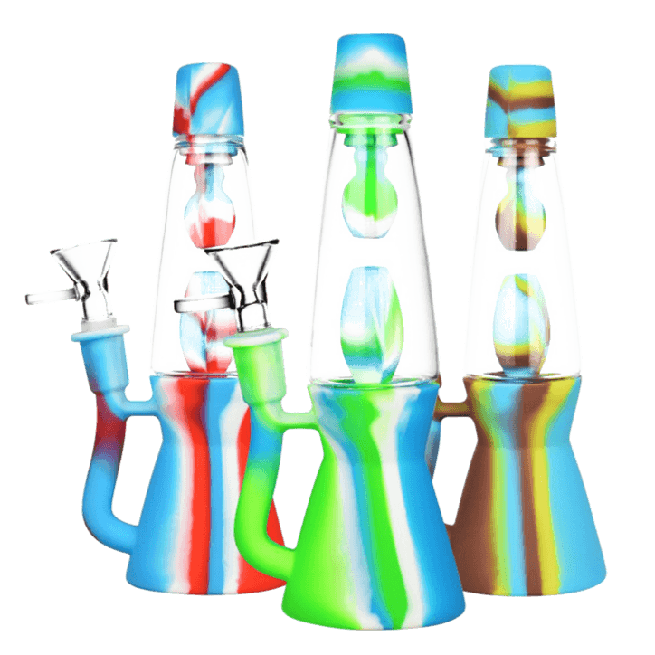 Lava Lamp Silicone Water Pipe