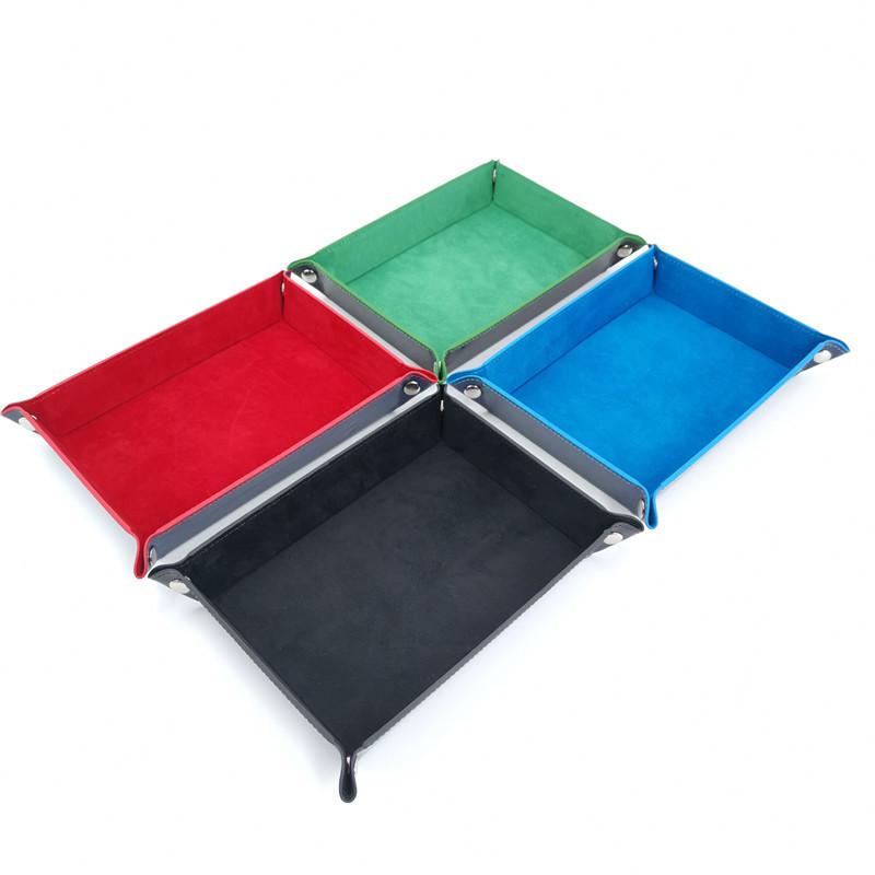 PU Flannelette Folded Storage Rolling Tray