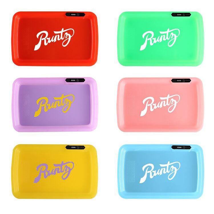 Portable LED Luminous Metal Rolling Tray