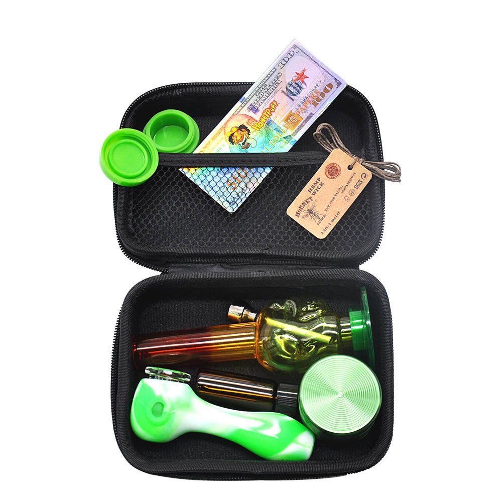 Mini Bong w/Silicone Pipe Portable Kit