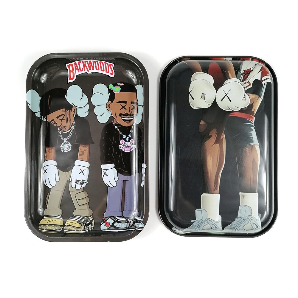 Spot Large Cigarette Plate Metal Rolling Tray