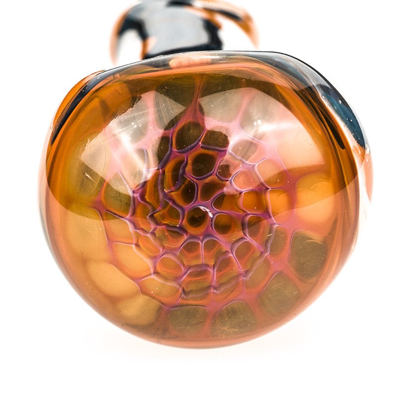 Honeycomb Glass Pipe w/ Ripple Pattern