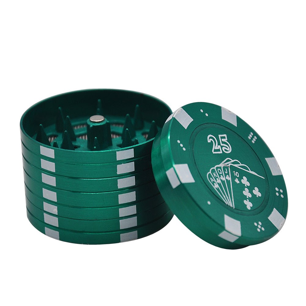 Casino Poker Weed Grinder 3 Layer
