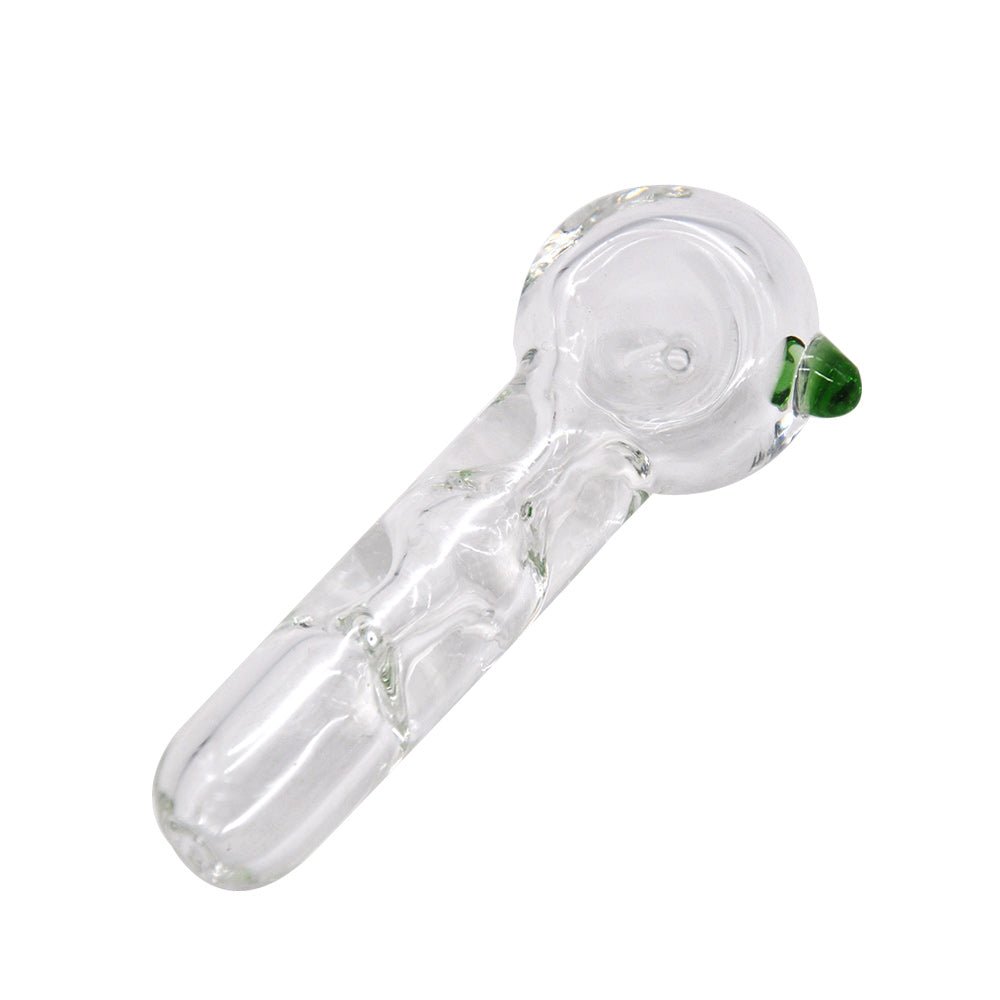 Clear Glass Tobacco Pipe - PuffingBird