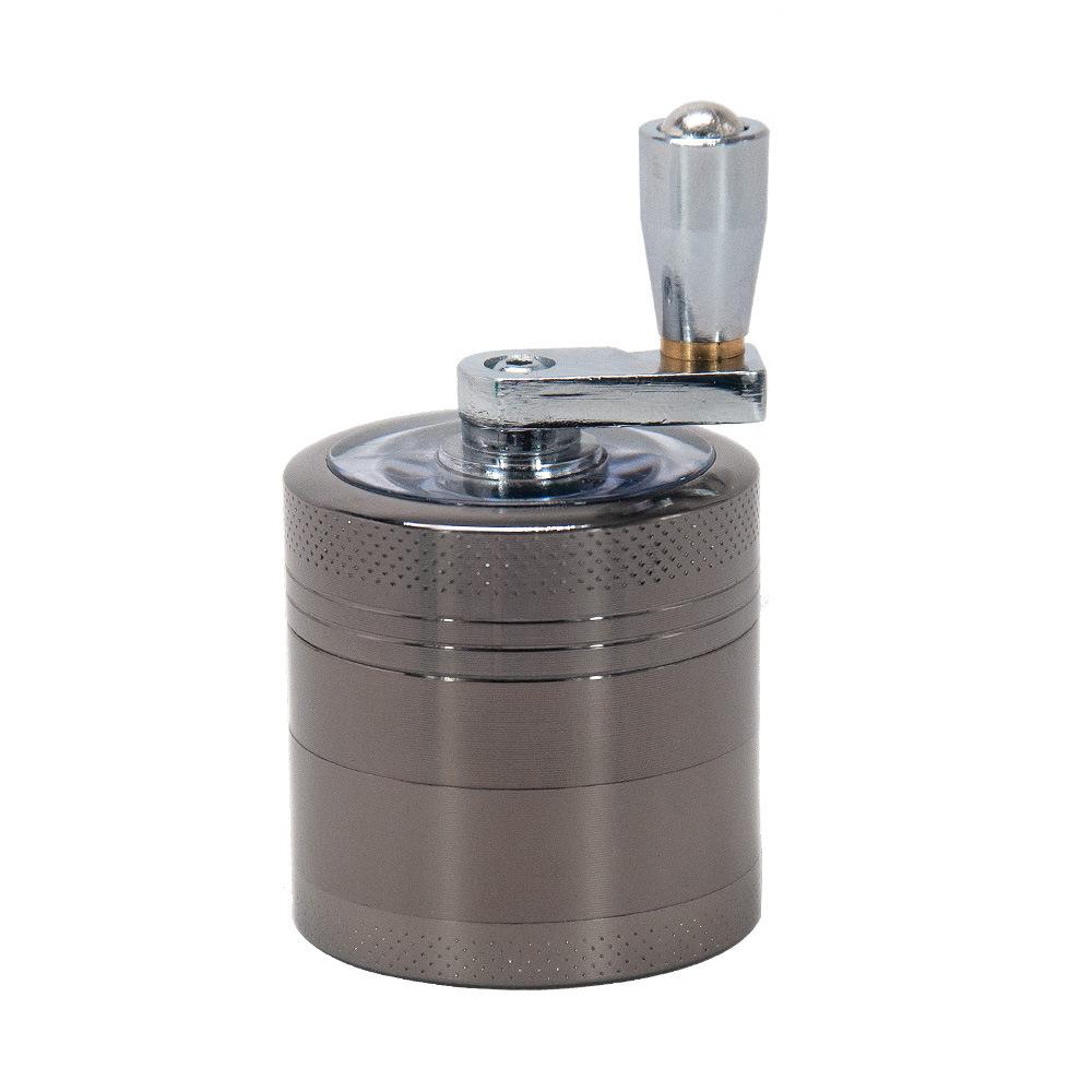 Zinc Alloy 4 Layer Crank Herb Grinder