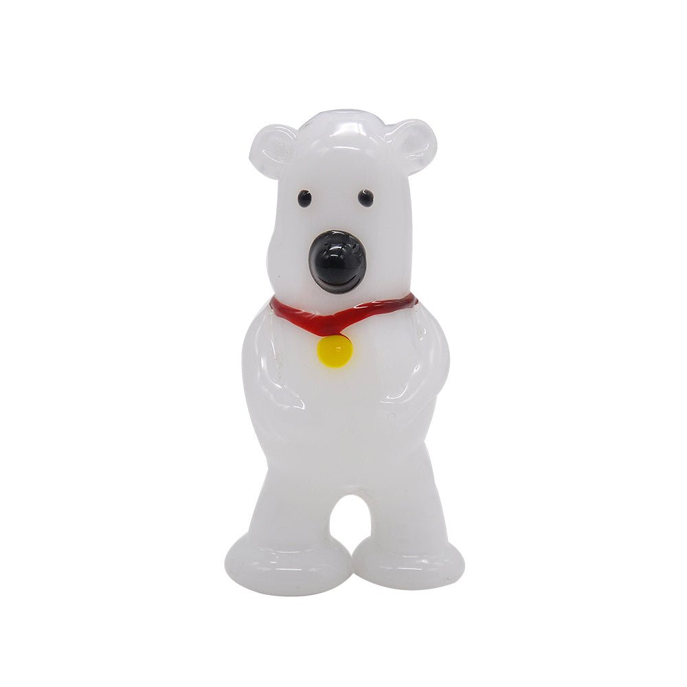 White Bear Novelty Glass Pipe