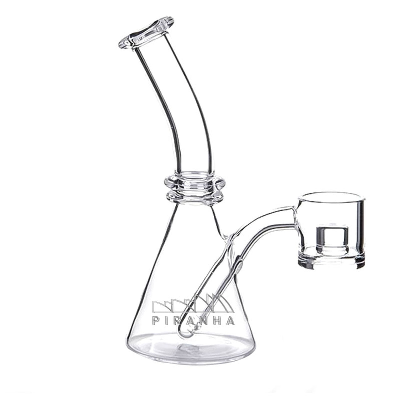 Piranha Quartz Beaker w/ Thick Bottom Reactor Core Banger Nail
