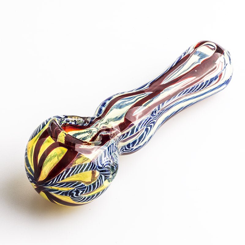Fumed Glass Pipe w/ Maria Ring - PuffingBird
