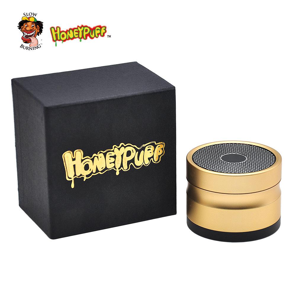 HoneyPuff™ Bluetooth Speaker 4 Layer 48mm Novelty Herb Grinder (4 Colors)