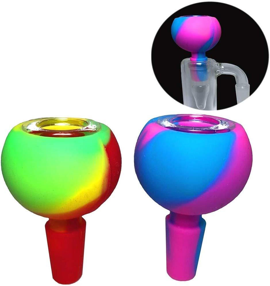 Two-Color Silicone Colorful Bubble Carb Cap (2pcs)