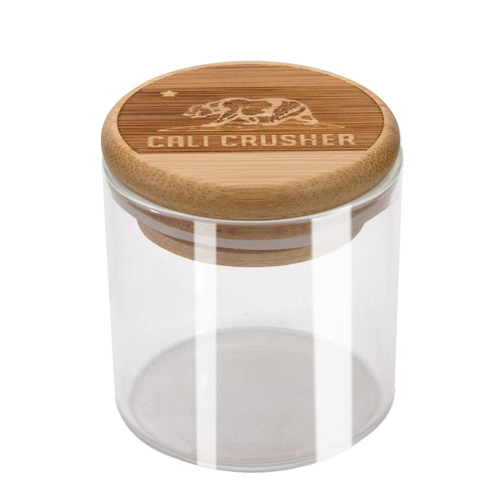 Bamboo Lid Marijuana Stash Jar