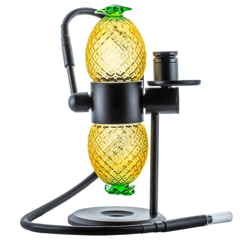Pineapple Gravity Bong w/ Diamond Knot Quartz Banger Set