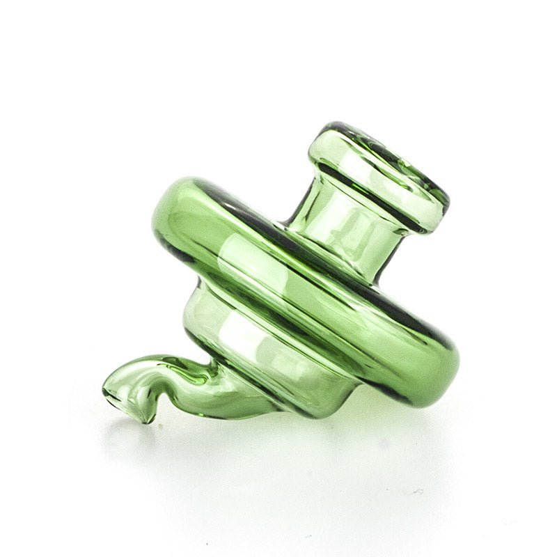 Green Disc Glass Carb Cap