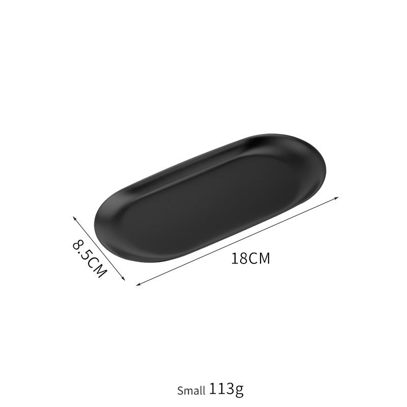 Metal Black Storage Rolling Tray