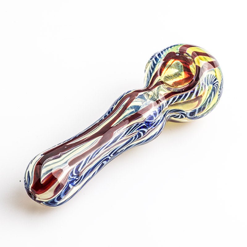 Fumed Glass Pipe w/ Maria Ring - PuffingBird