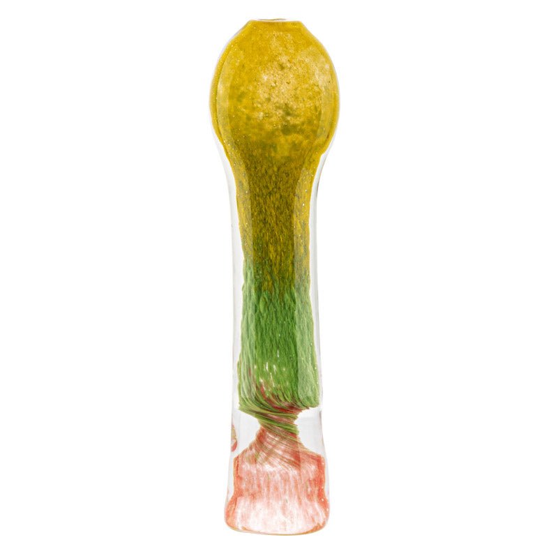 Multiple Color Glass Chillum Pipe - PuffingBird