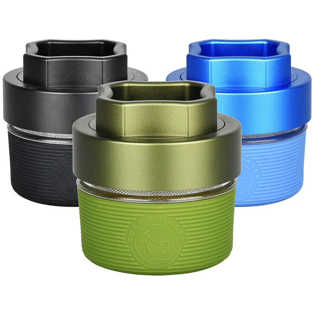 63mm Four-Layer Aluminum Alloy Herb Grinder with Kief Storage