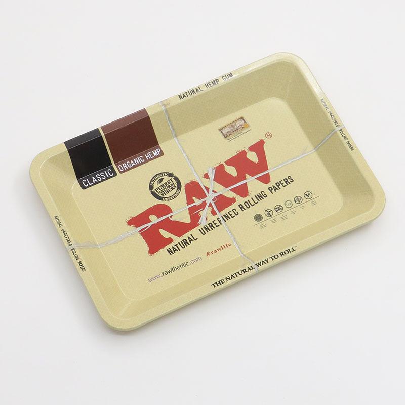 RAW Hand Rolled Cigarette Metal Rolling Tray