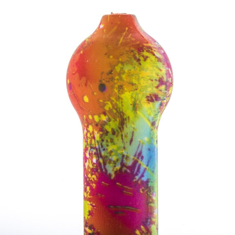 Paint-Splattered Silicone Spoon Pipe