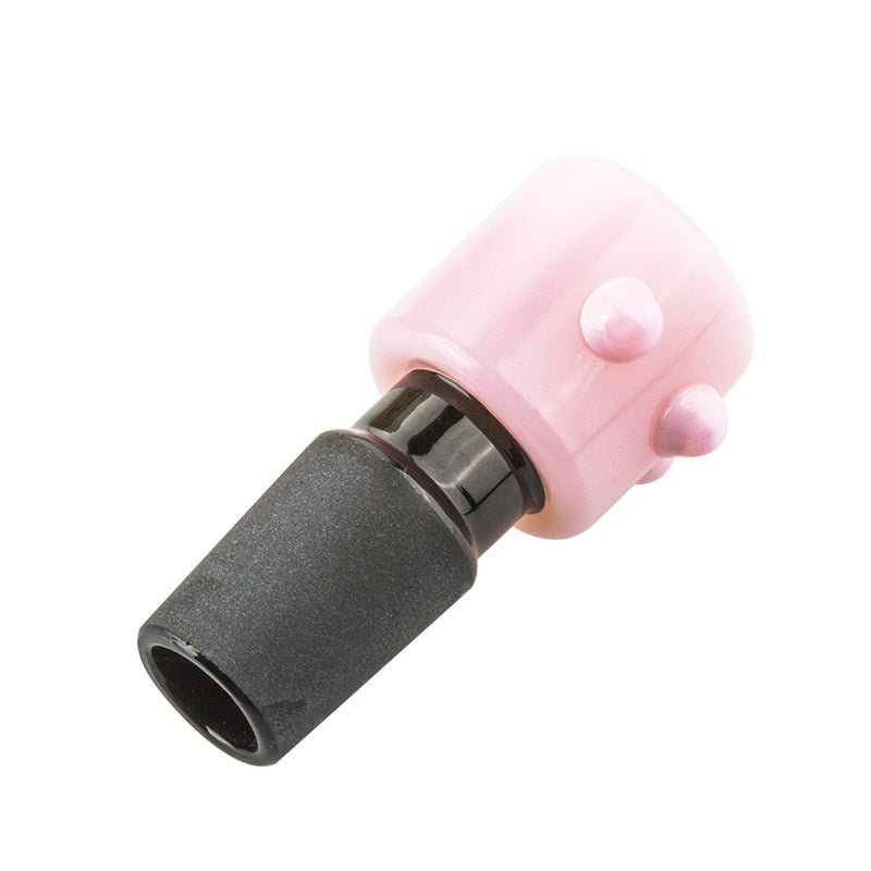 18mm Male Pink Glass Bong Bowl