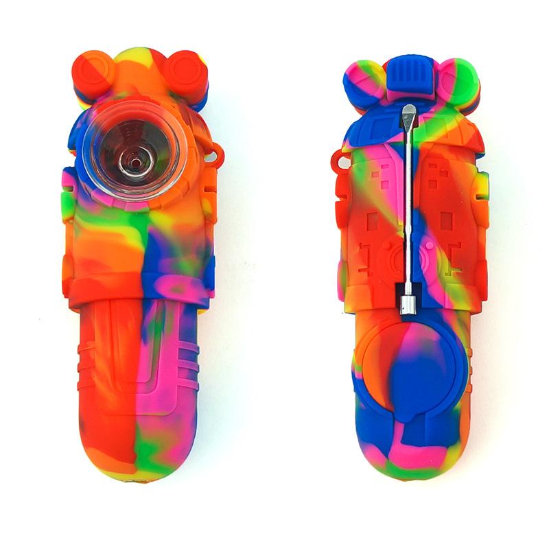 Camouflage Silicone Nectar Collector Pipe (Random Color)