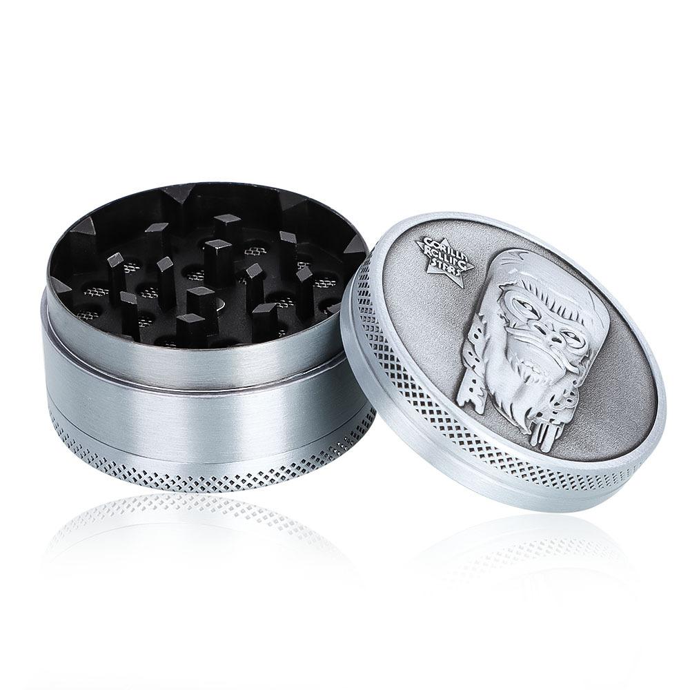 50MM Metal 3-Layer Grinder with Gorilla Imprint - Random Colors