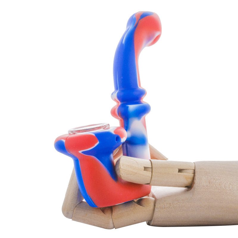 Camouflage Silicone Sherlock Pipe (Random Color)