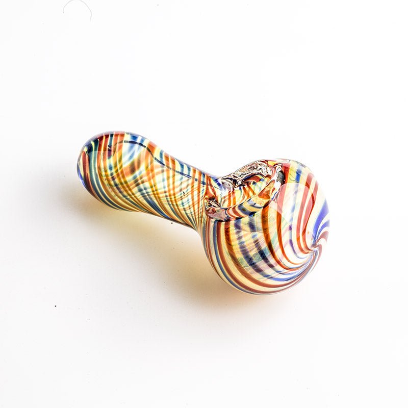 Multiple Color Swirl Glass Pipe - PuffingBird
