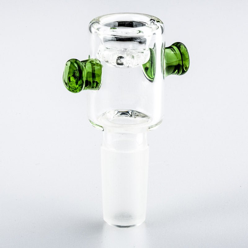 14mm Male Bong Bowl With Green Handles