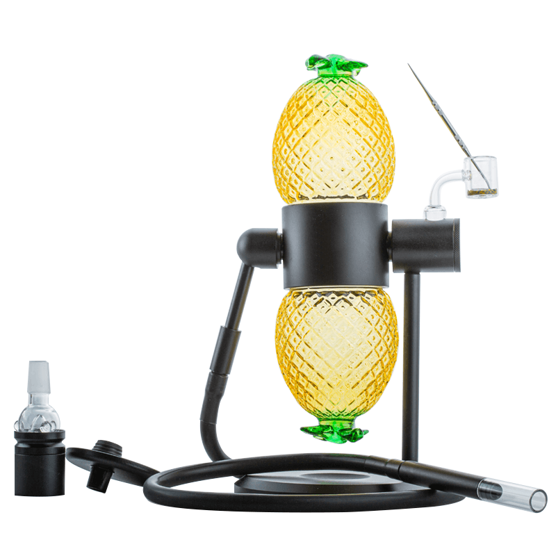 Pineapple Gravity Bong w/ Quartz Banger Dabber Set