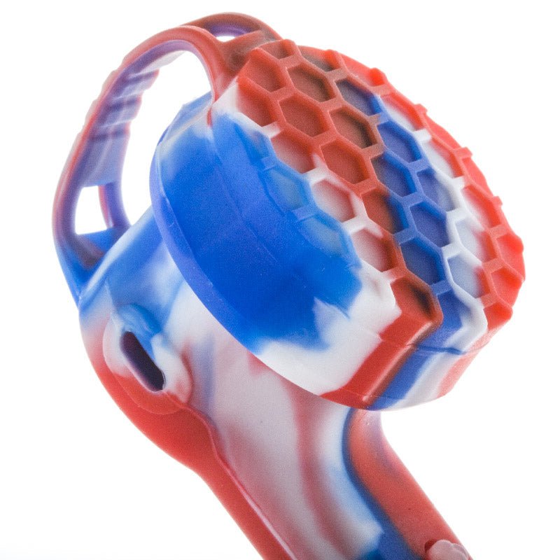 Colorful Silicone Pipe w/ Lid (Random Color)