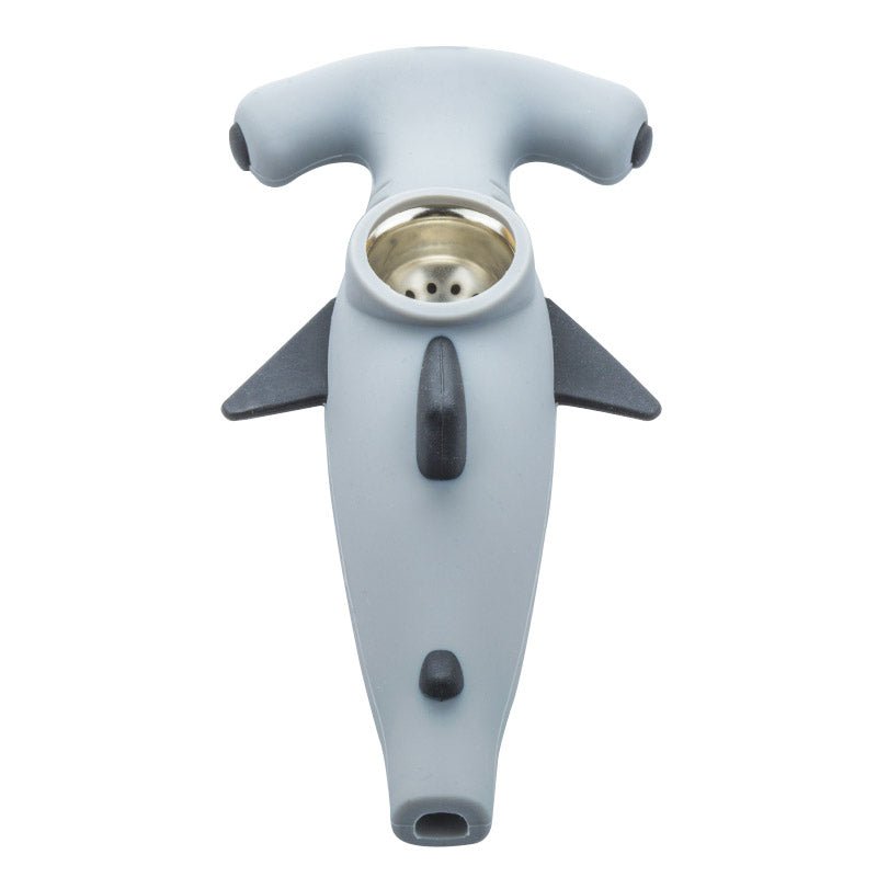 Shark Silicone Hand Pipe (Random Color)