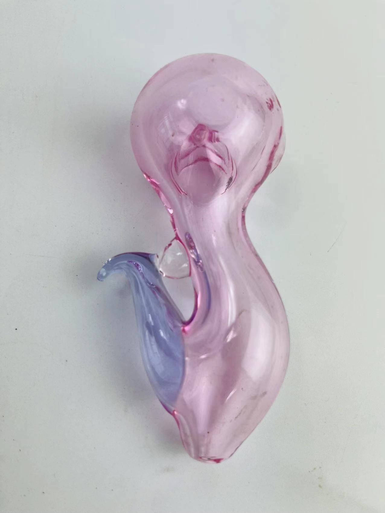 Curved Glass Spoon Pipe - PuffingBird