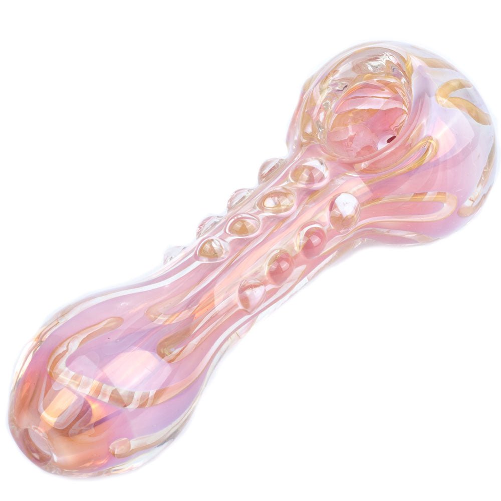 Pink Girly Fumed Glass Spoon Pipe