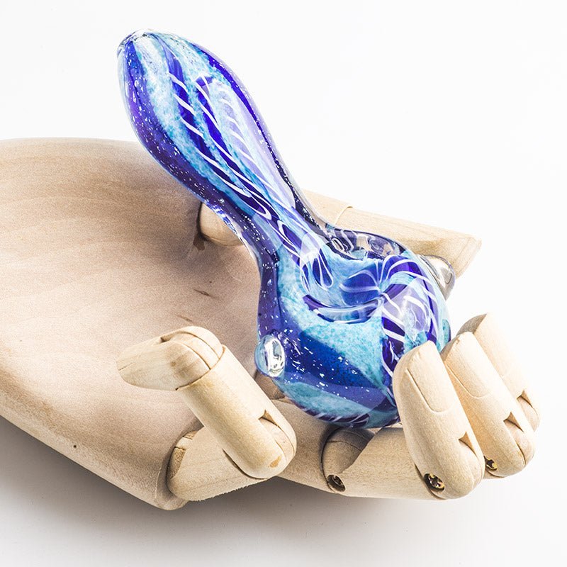 Two Tone Glass Pipe w/ Marbles