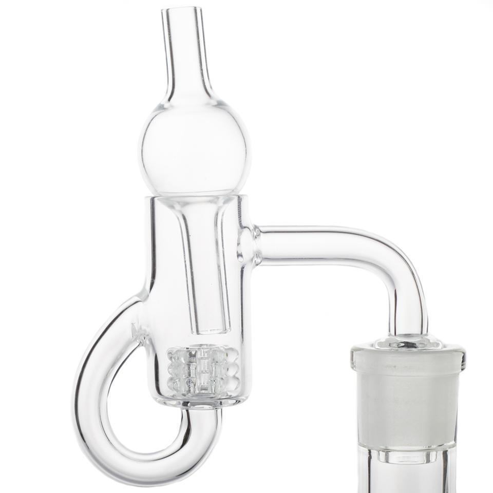 18mm Male Diamond Knot Loop Recycler Quartz Banger