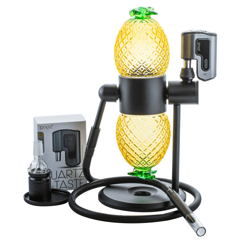 Pineapple Gravity Bong w/ Lookah Q7 Electric Dab Nail Set