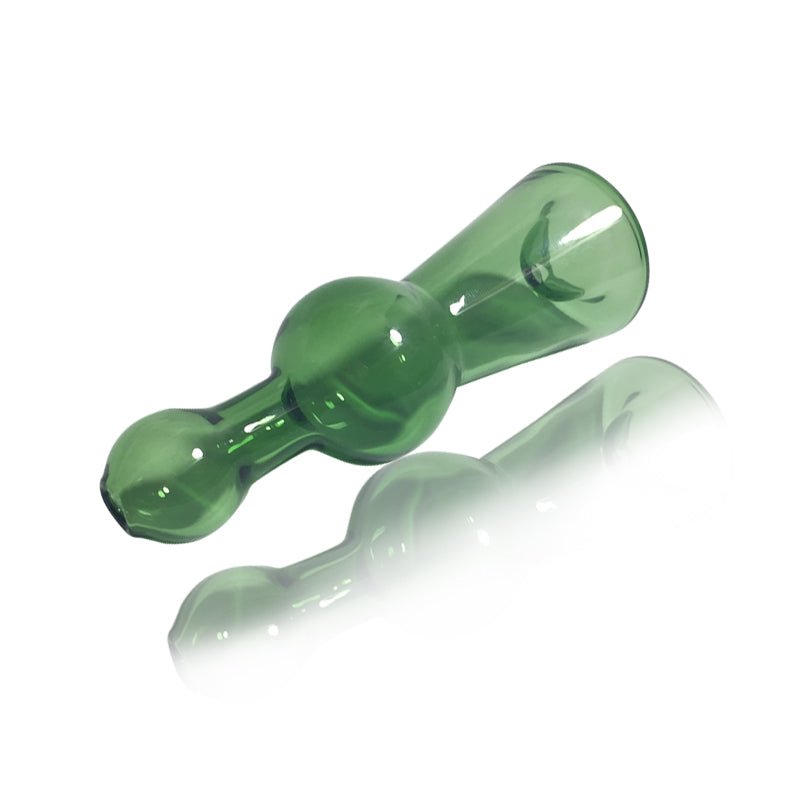 Bell Shape Green Glass Hand Pipe