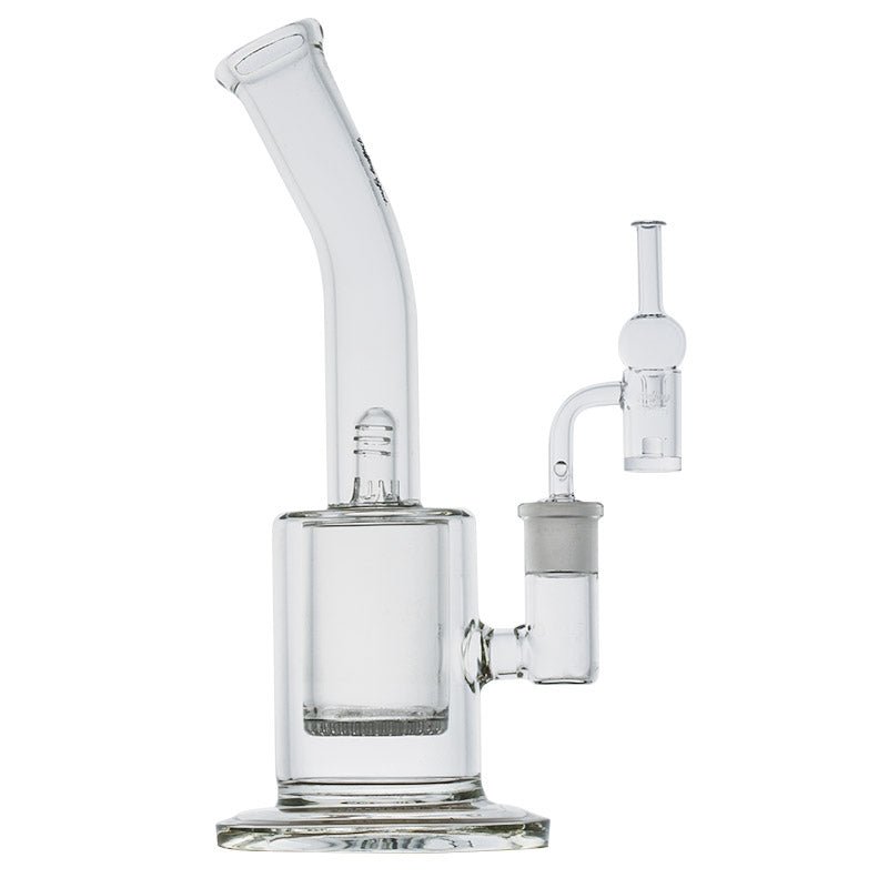 Honeycomb Glass Bong Set w/ Quartz Banger and Carb Cap