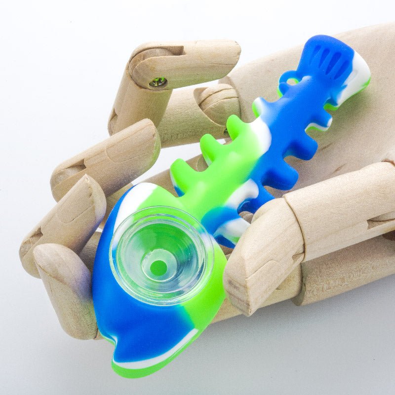 Silicone Fish Bone Pipe (Random Color)