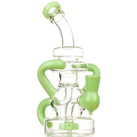Green Recycler Showerhead Perc Dab Rig Set For Sale | Free Shipping