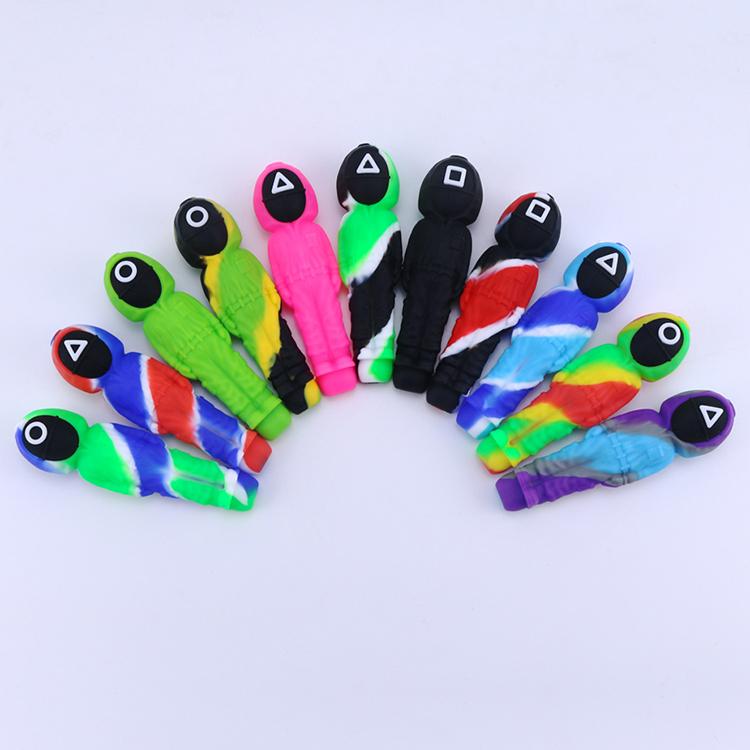 Squid Game Themed Silicone Smoking Pipe