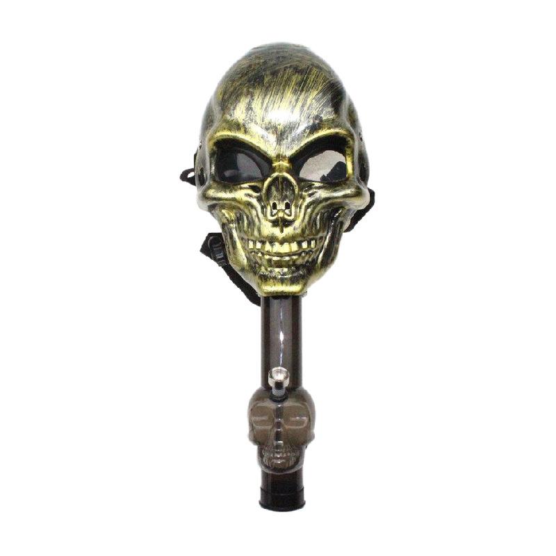 Skull Warrior 3rd Generation Silicone Gas Mask with Skull Acrylic Bong