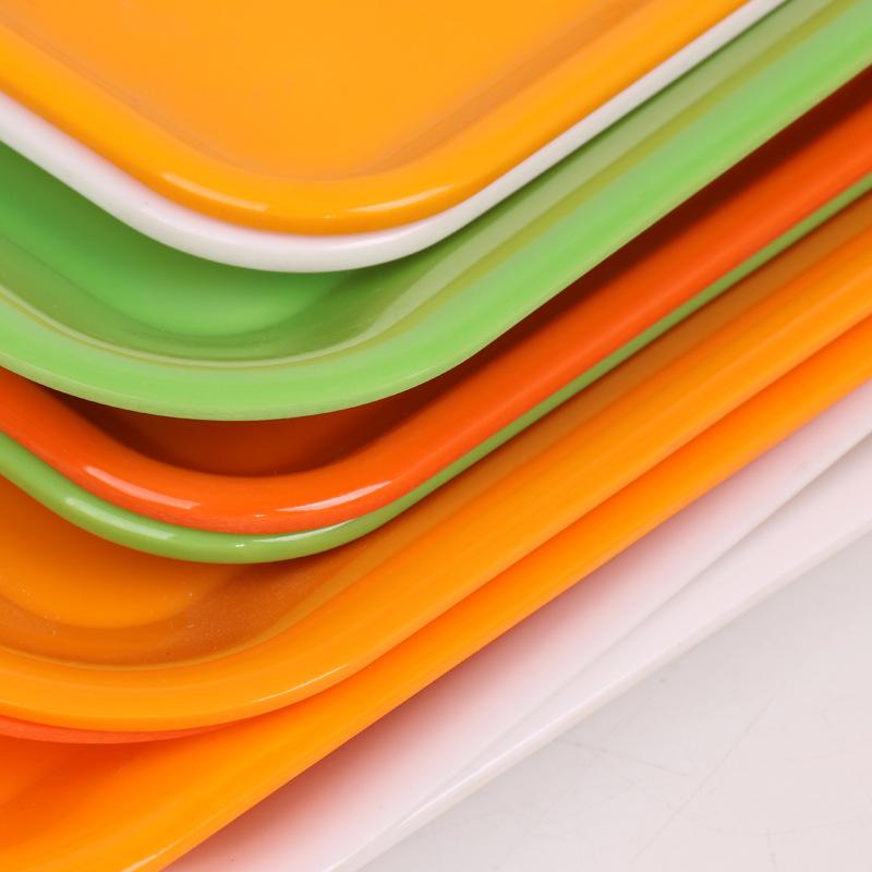 Melamine Simple Yellow Rolling Tray