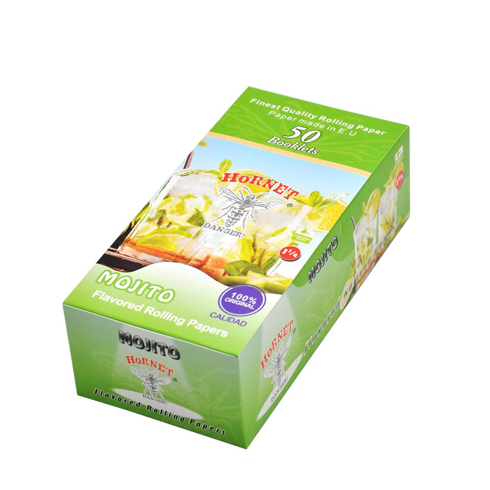Hornet Mojito Flavored Rolling Paper Box of 50 Booklets/2500 sheets
