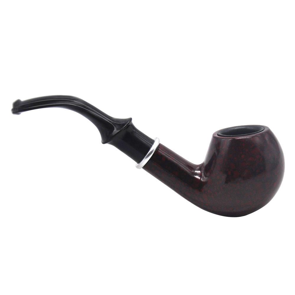 Tobacco Wooden Sherlock Pipe w/ Cover