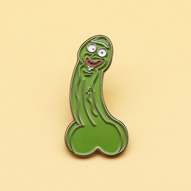 Cucumber Penis Enamel Pin