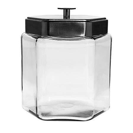 Anchor Hocking Large Glass Honeycomb Jar 1.5 gal With Lid