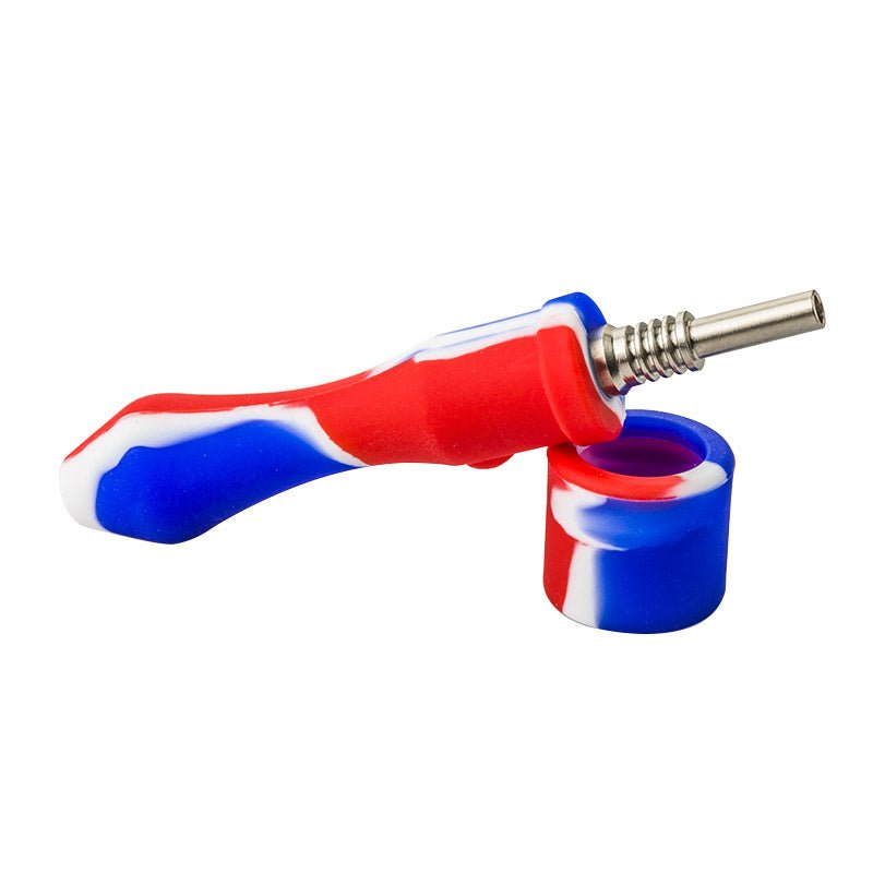 Blue&Red Silicone Nectar Collector